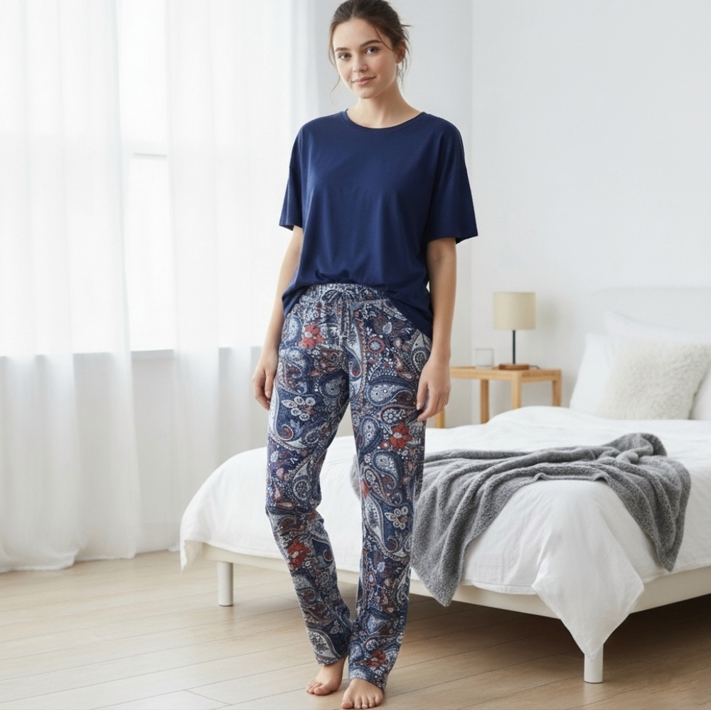 Lucky Brand Paisley Print Women's Pajama Size Small